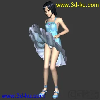 美女模型（带材质和动画！）的图片