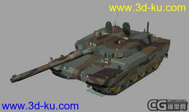 Maya 模型XK2 Black Panther 坦克的图片1