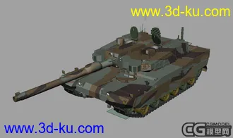 Maya 模型XK2 Black Panther 坦克的图片