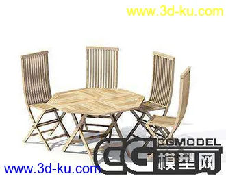 3D打印模型挺好的桌椅的图片