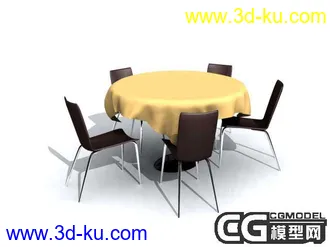 3D打印模型挺好的桌椅的图片