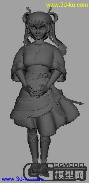 月 人物 模型的图片