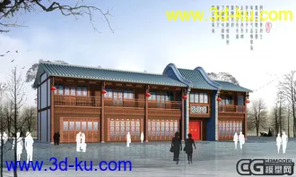 川西古建民居模型的图片