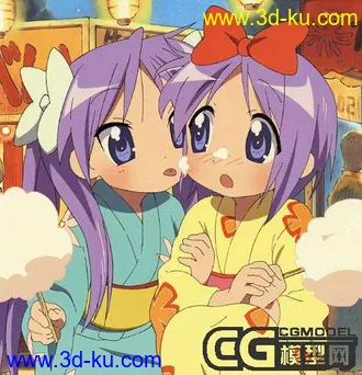 3D打印模型无敌幸运星——MAYA版可爱小萝莉五只的图片