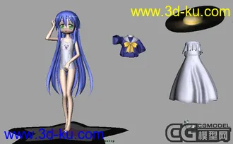 3D打印模型无敌幸运星——MAYA版可爱小萝莉五只的图片