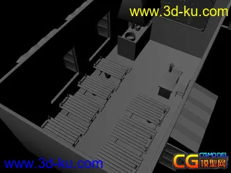 3D打印模型一个面馆场景（内部）的图片