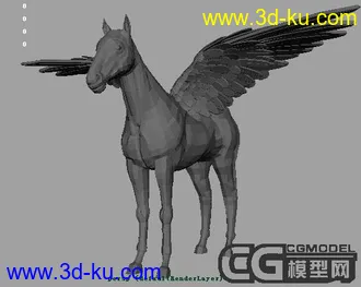 3D打印模型传说中的：“独角兽”的图片