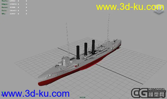 一艘老式巡洋舰模型的图片1