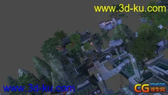 3D打印模型一个古代场景的图片