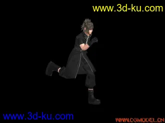 3D打印模型FF13男主角绑定加跑步练习的图片