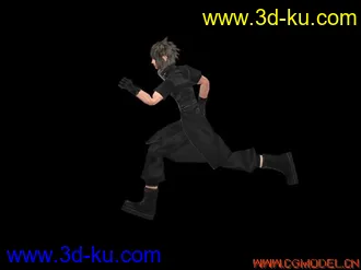 3D打印模型FF13男主角绑定加跑步练习的图片