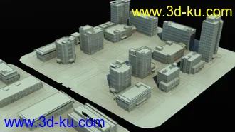 3D打印模型工业园区 建筑场景的图片