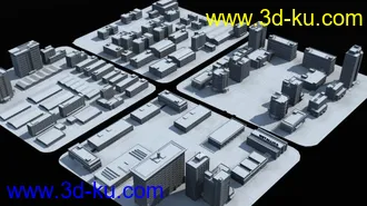 3D打印模型工业园区 建筑场景的图片