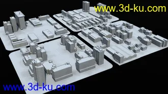 3D打印模型工业园区 建筑场景的图片