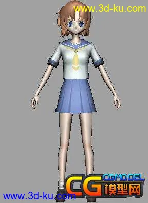 3D打印模型《寒蝉》女主角——龙宫礼耐的图片