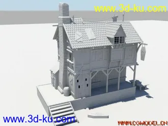 3D打印模型房子**MAYA09做的*的图片