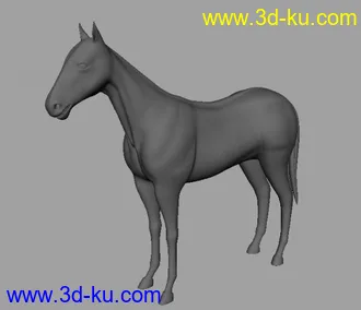 3D打印模型马的图片