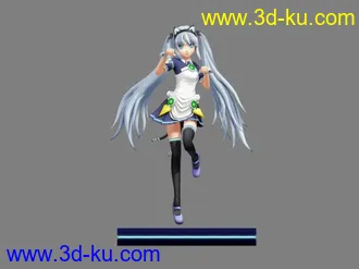 3D打印模型卡通猫女 猫耳MM的图片