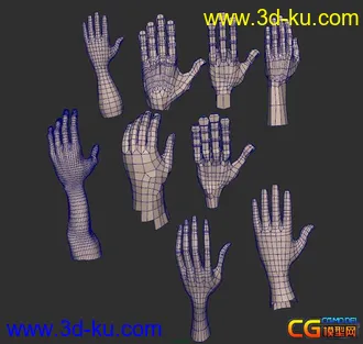 3D打印模型各种手哦，有需要手的来的图片