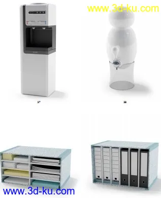 办公室设备模型大集合的图片