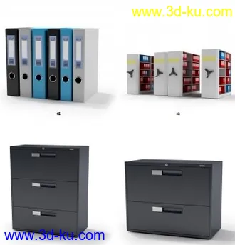 办公室设备模型大集合的图片