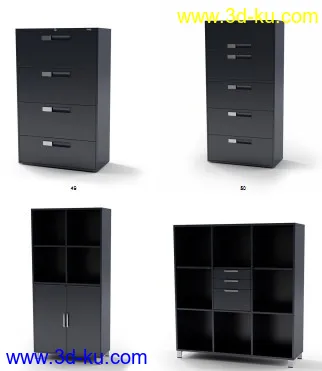 办公室设备模型大集合的图片