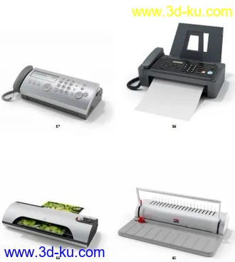 办公室设备模型大集合的图片
