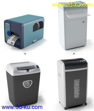 办公室设备模型大集合的图片