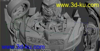 极精细汽车人模型带骨骼的图片