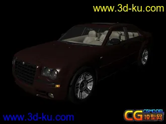 MAYA高精度汽车模型Chrysler 300的图片