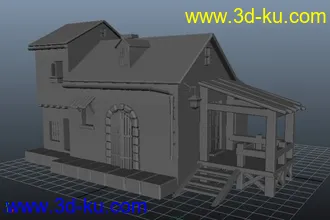 3D打印模型卡通房子的图片