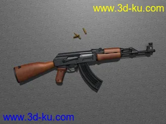 3D打印模型AK47高模，零件可拆卸额~的图片