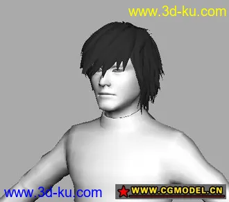 3D打印模型已经绑定好的标准型男的图片