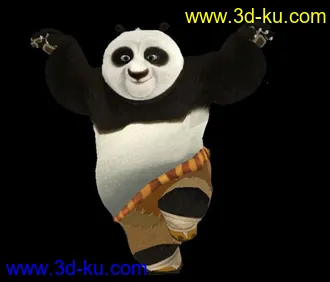 3D打印模型功夫熊猫的图片