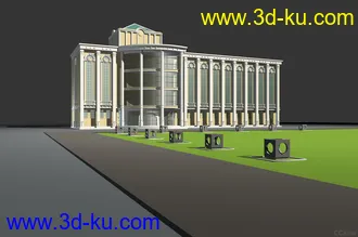 3D打印模型欧式办公楼的图片