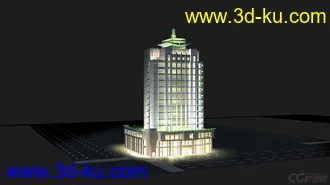 3D打印模型大楼夜景的图片
