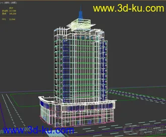 3D打印模型大楼夜景的图片