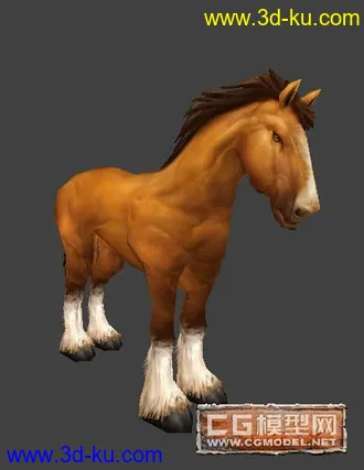 3D打印模型低模马的图片