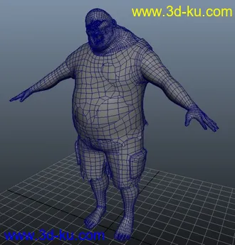 3D打印模型胖僵尸很可爱的图片