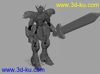 3D打印模型maya机器人建模带骨骼绑定哦的图片