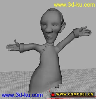 3D打印模型功夫老人的图片
