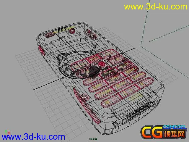 手机se w700c。。。本人第一次做NURBS，大家多pp模型的图片2