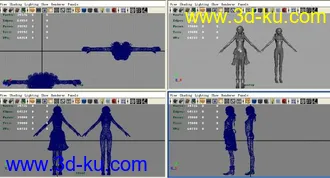 3D打印模型最终幻想13 香草·戴亚·欧尔巴 Vanille·Dia·Oerba（含人体）的图片