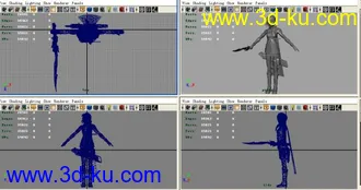 3D打印模型最终幻想13 女主角 冷酷美人,雷霆 Lightning (Claire Farron)的图片