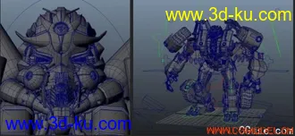 3D打印模型maya超级无敌机器人的图片