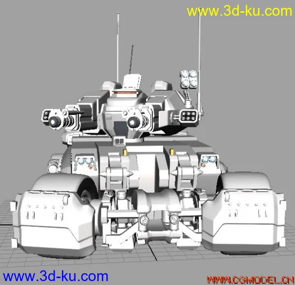 一个军事用的武装坦克模型的图片2