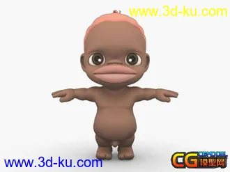 3D打印模型little black boy小黑人外国小孩的图片