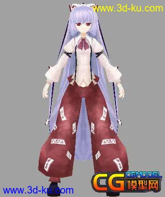 3D打印模型东方角色——妹红的图片