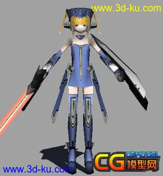 3D打印模型机器少女战士的图片