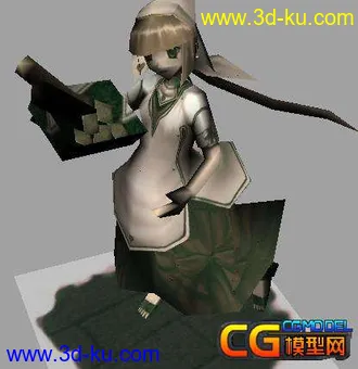 3D打印模型托面包的女孩的图片